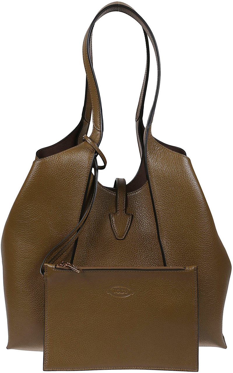 Tod's Small Tsb Shopping Bag Brown Bruin
