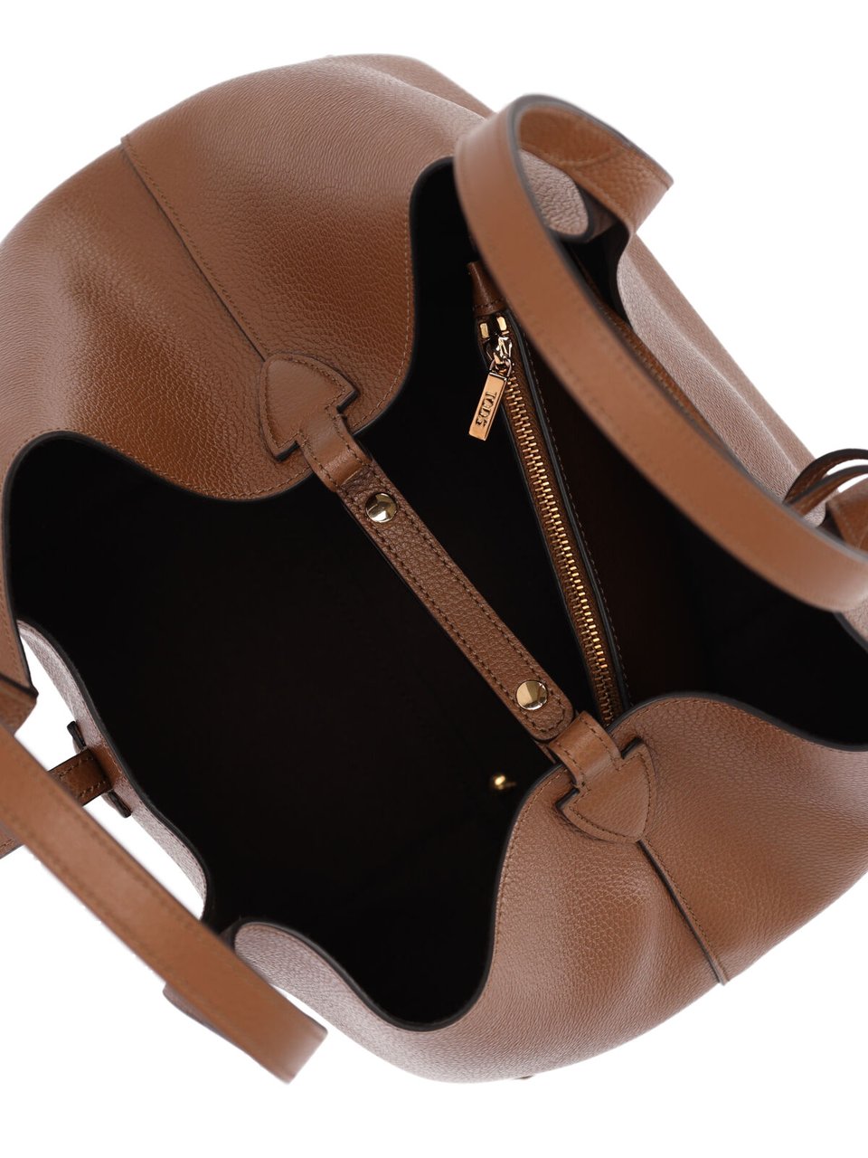 Tod's Brown T Timeless Leather Tote Bag Bruin