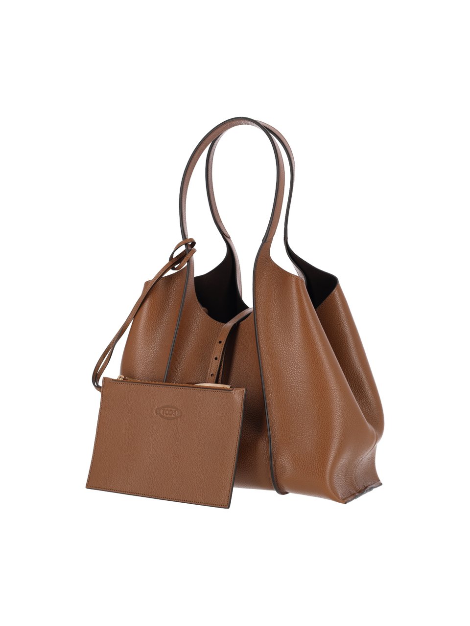 Tod's Brown T Timeless Leather Tote Bag Bruin