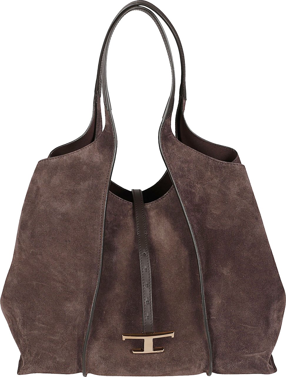 Tod's Medium Tsb Shopping Bag Black Zwart