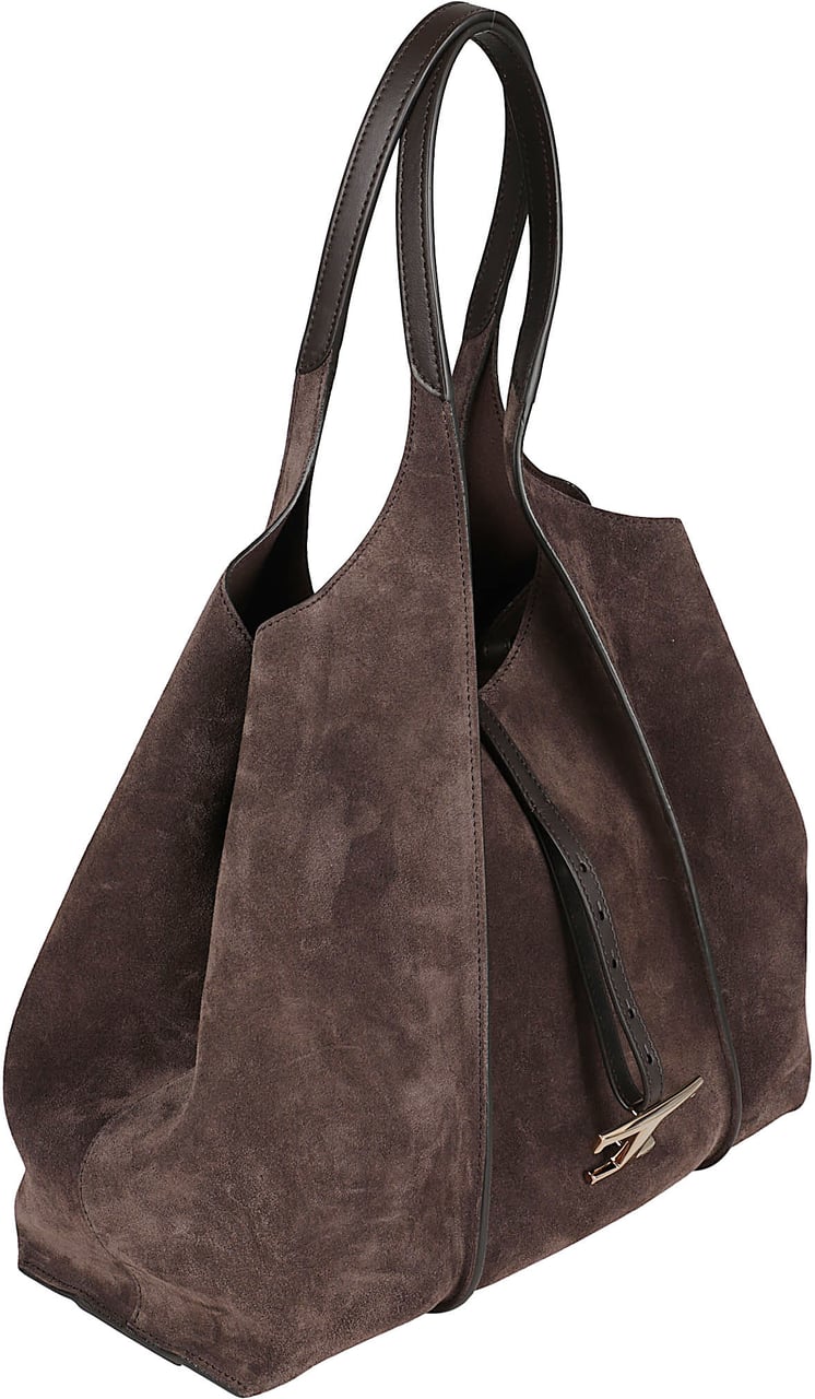 Tod's Medium Tsb Shopping Bag Black Zwart