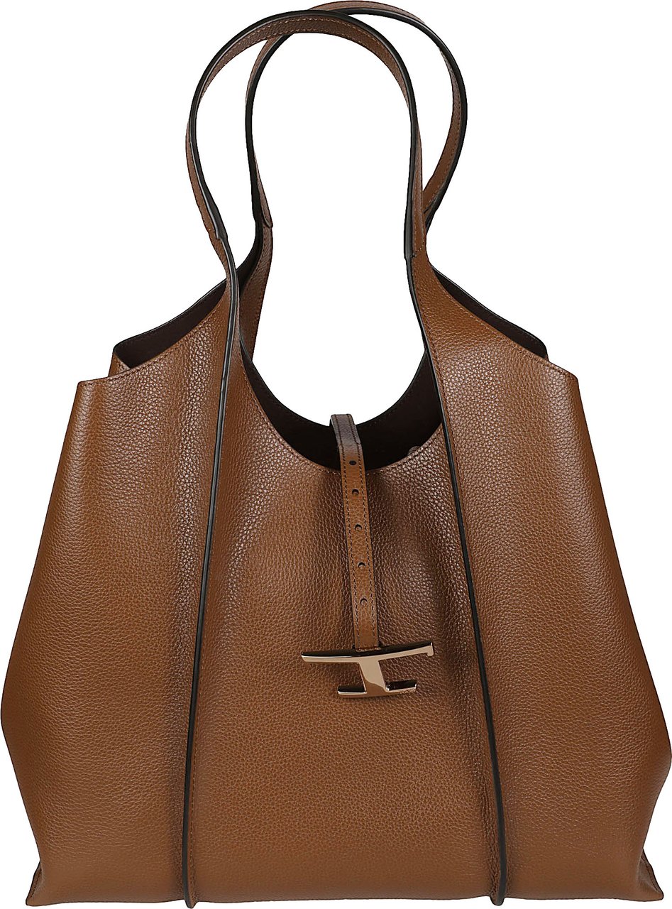 Tod's Medium Tsb Shopping Bag Brown Bruin