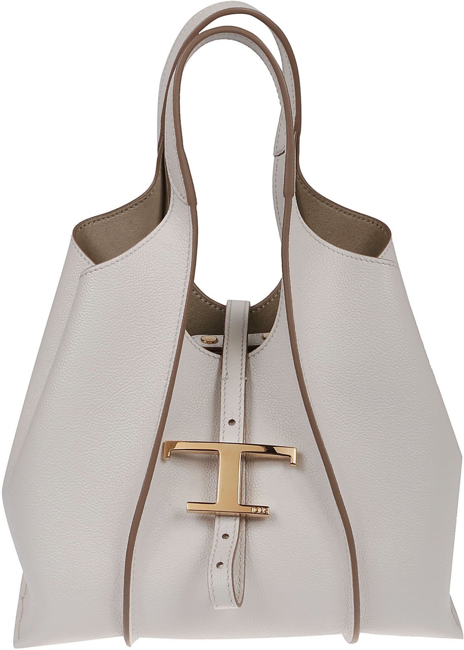 Tod's Mini Tbs Shopping Bag White Wit