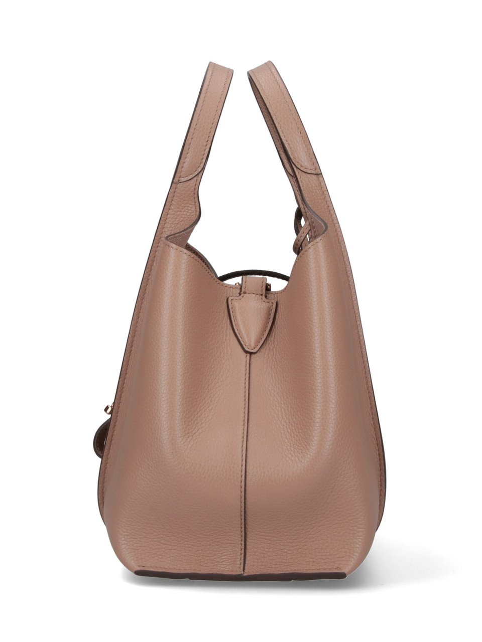 Tod's Small Textured Leather Tote Bag Bruin