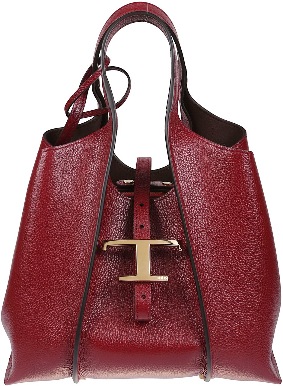 Tod's Mini Tbs Shopping Bag Red Rood