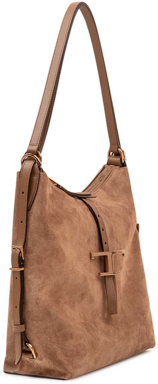 Tod's Borsa a Spalla con Manico Sottile Beige