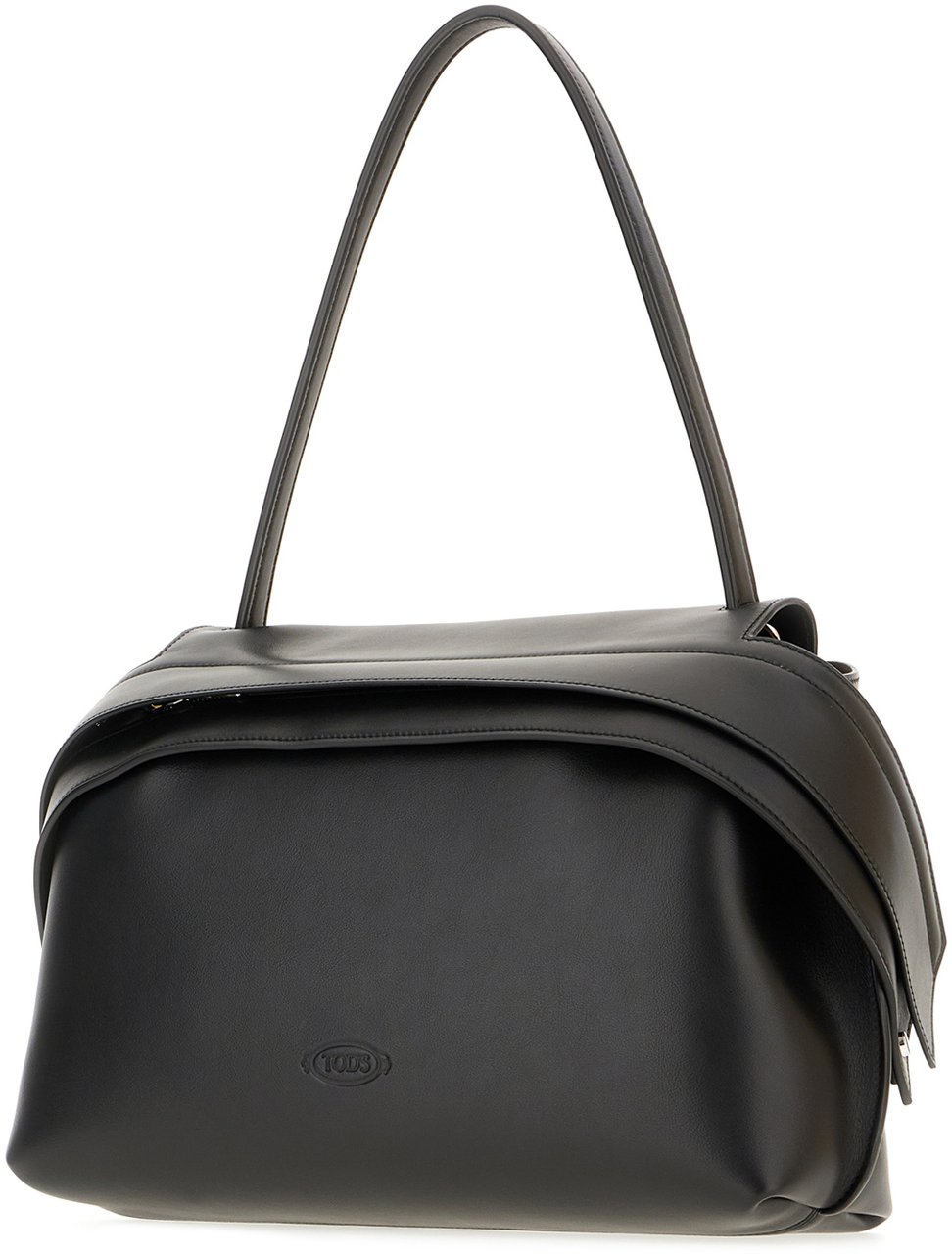 Tod's Tod's Black leather shoulder bag Zwart
