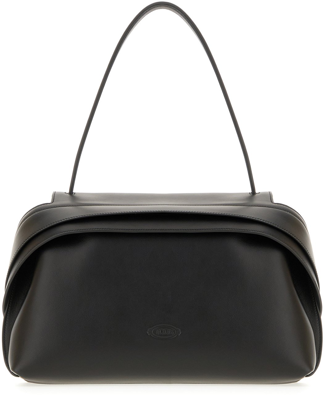 Tod's Tod's Black leather shoulder bag Zwart