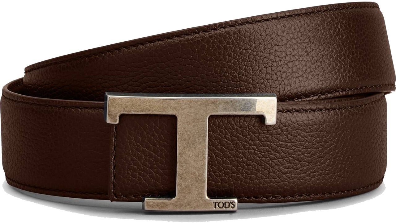 Tod's Belts Tabacco Scuro Nero Bruin