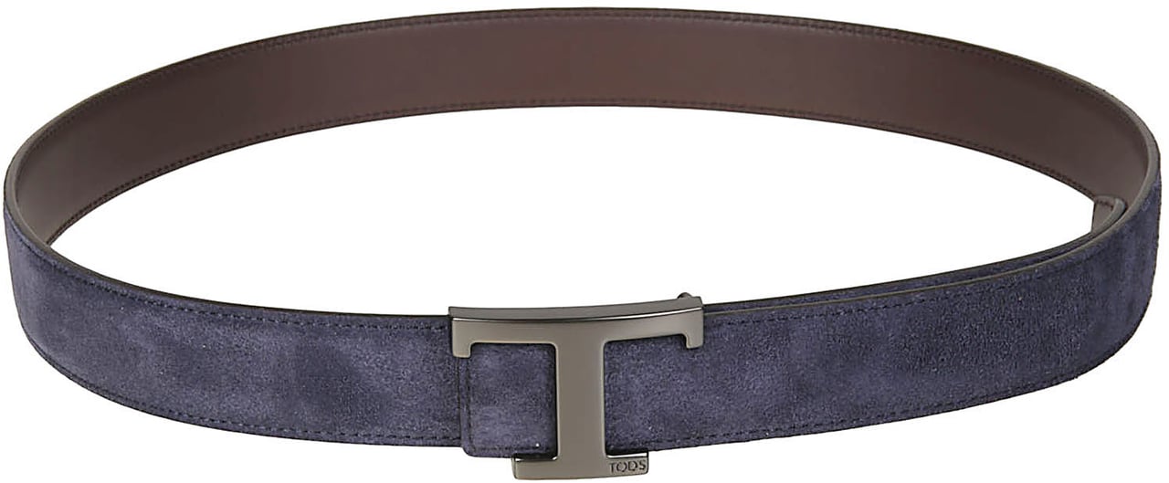 Tod's New T Belt Blue Blauw