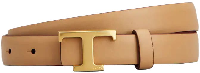 Tod's Belts Cammello Ch Rosso Borgogna Bruin