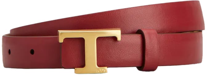 Tod's Belts Cammello Ch Rosso Borgogna Bruin