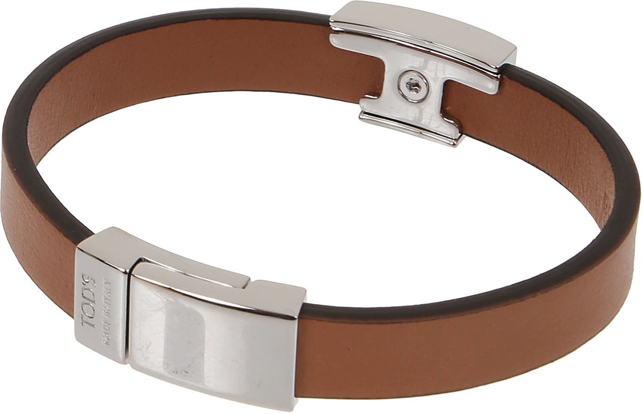 Tod's T Metal Bracialet Brown Bruin