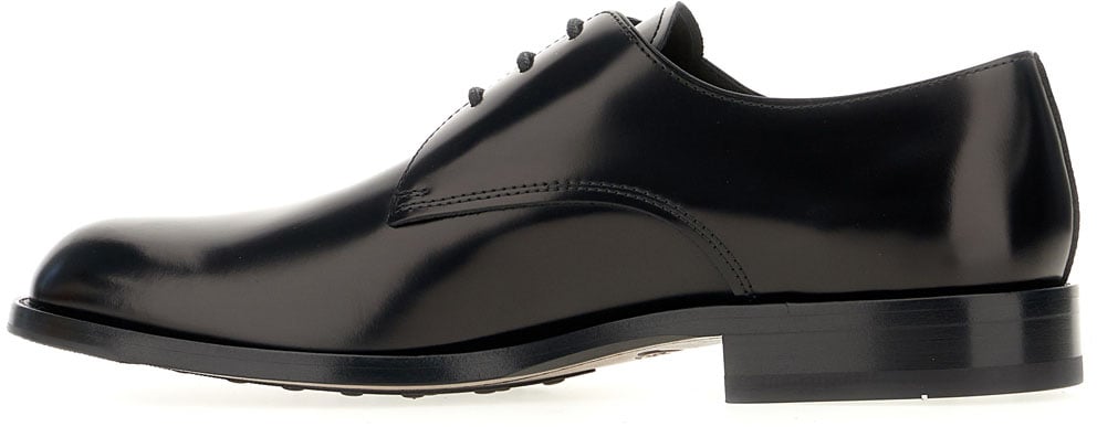Tod's Black leather lace-up Zwart