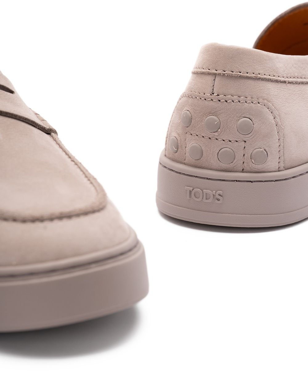 Tod's Flat Shoes Dove Grey Grijs
