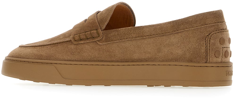 Tod's Tod's Camel suede Cassetta loafers Bruin