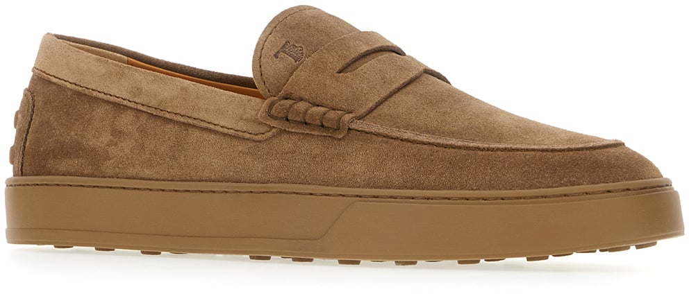 Tod's Tod's Camel suede Cassetta loafers Bruin