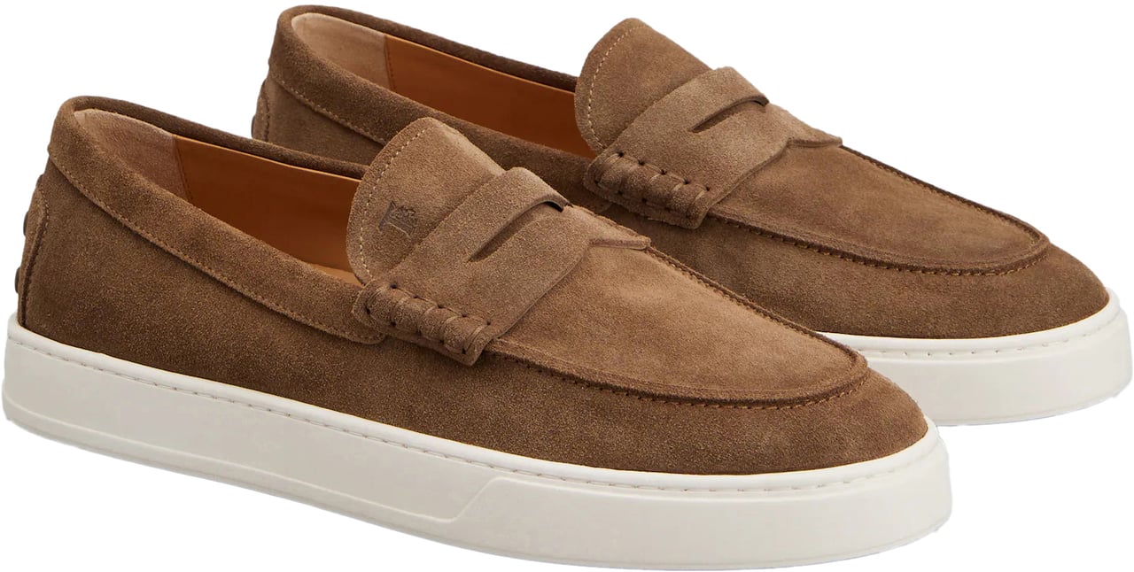 Tod's Flat Shoes Noce Chiaro Beige