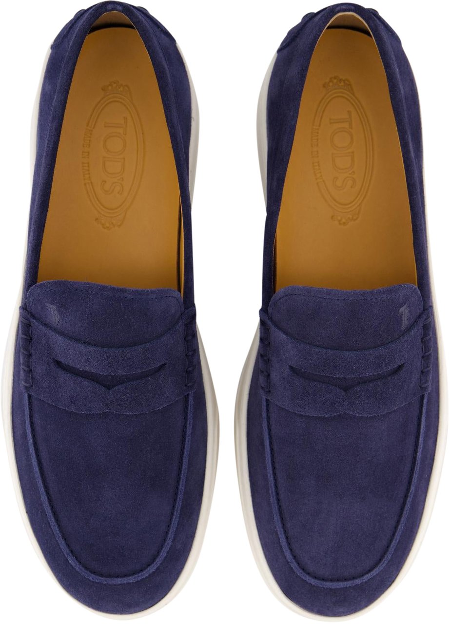 Tod's Heren Mocassino Cassetta Blauw Blauw