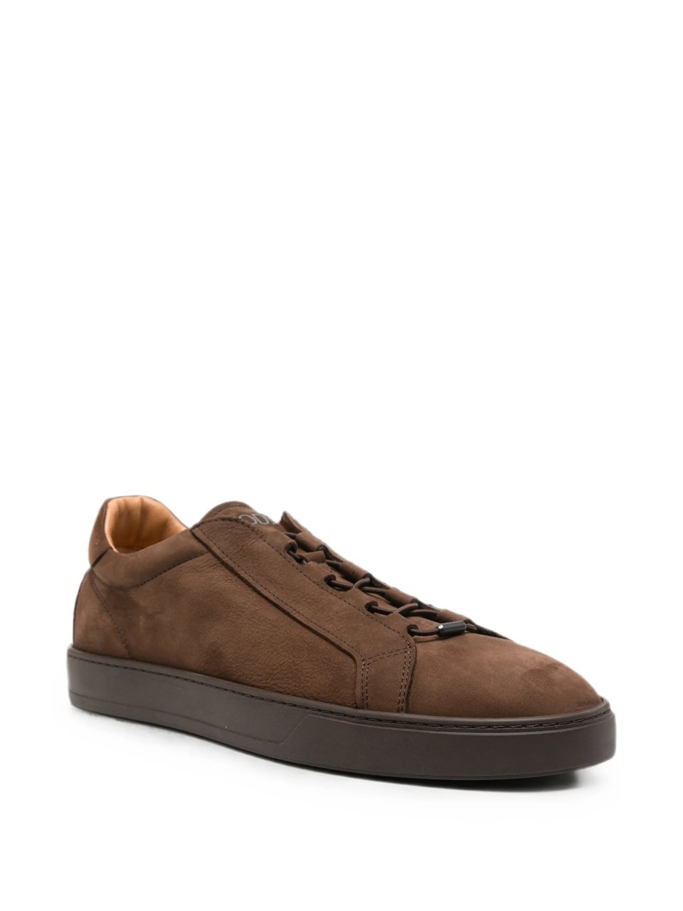 Tod's Sportivo Elastico Cassetta Nubuck Leather Sneakers Bruin