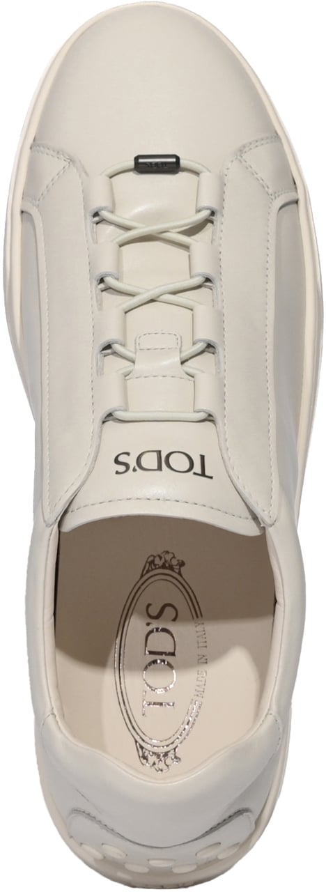 Tod's Sneakers Bianco Latte Wit