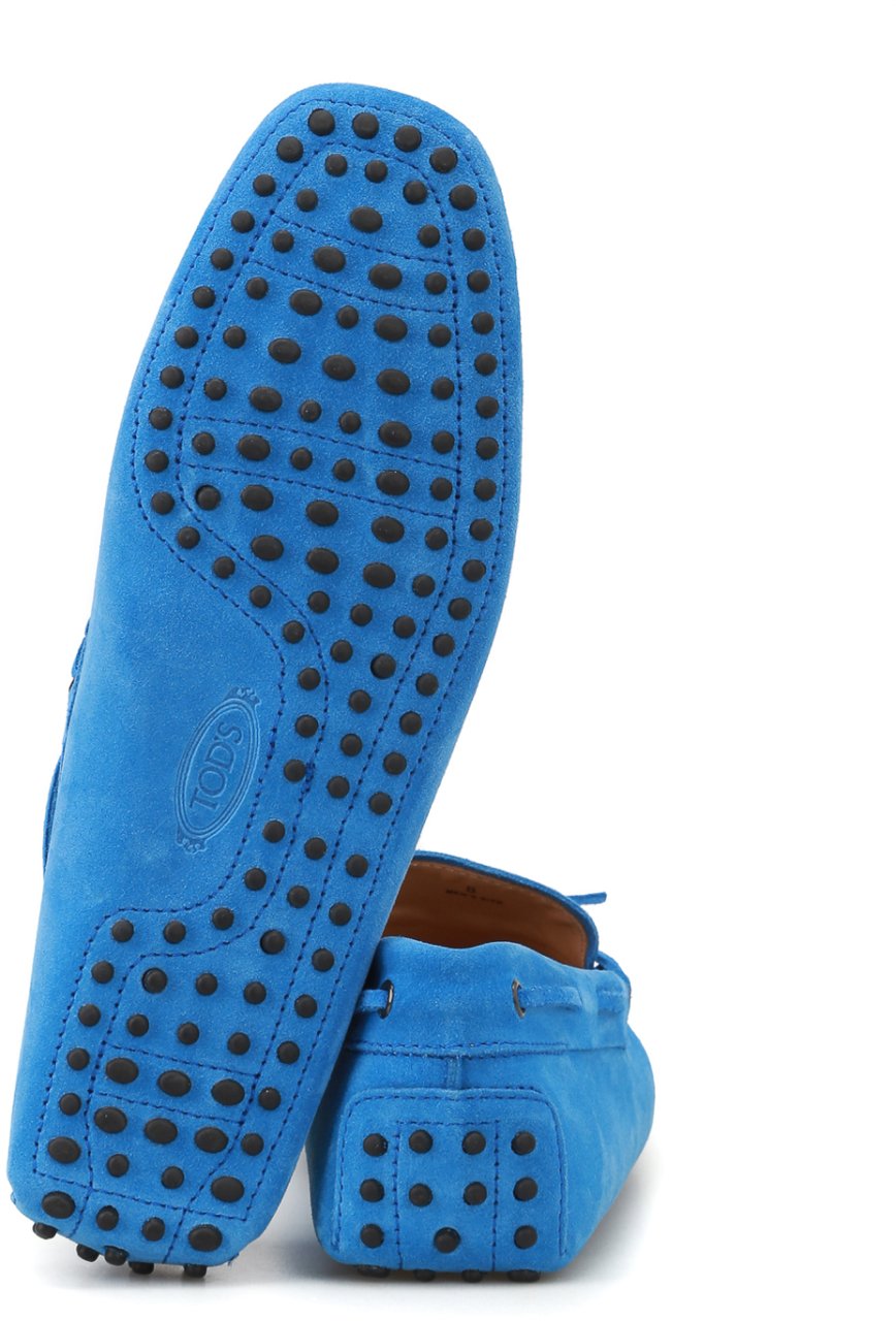Tod's New Laccetto Gommini Driving Shoes Loafers Blauw