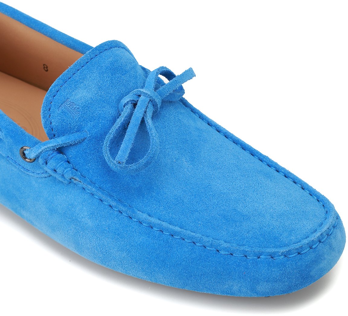 Tod's New Laccetto Gommini Driving Shoes Loafers Blauw