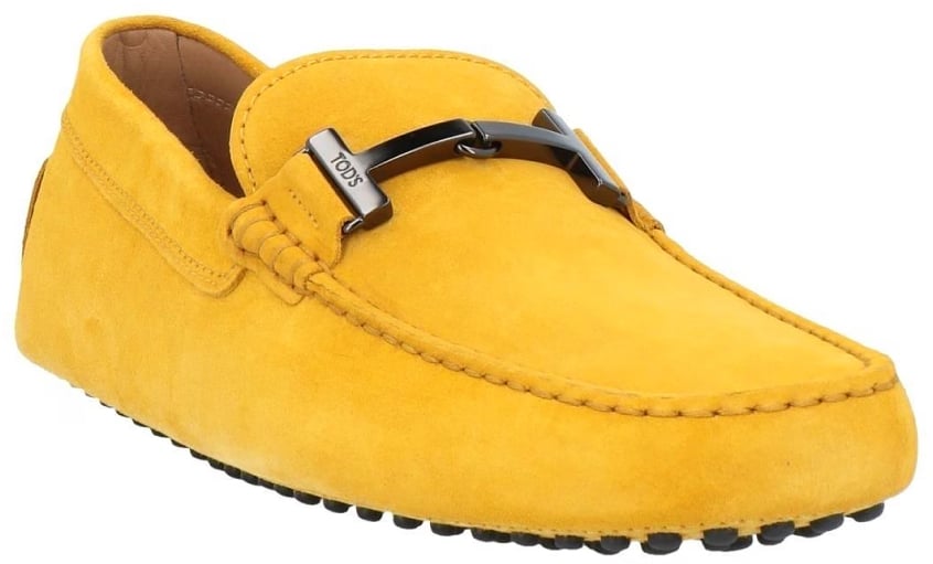 Tod's Timeless Gommini Driving Shoes Loafers Geel