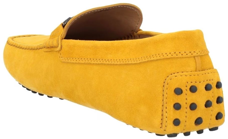 Tod's Timeless Gommini Driving Shoes Loafers Geel