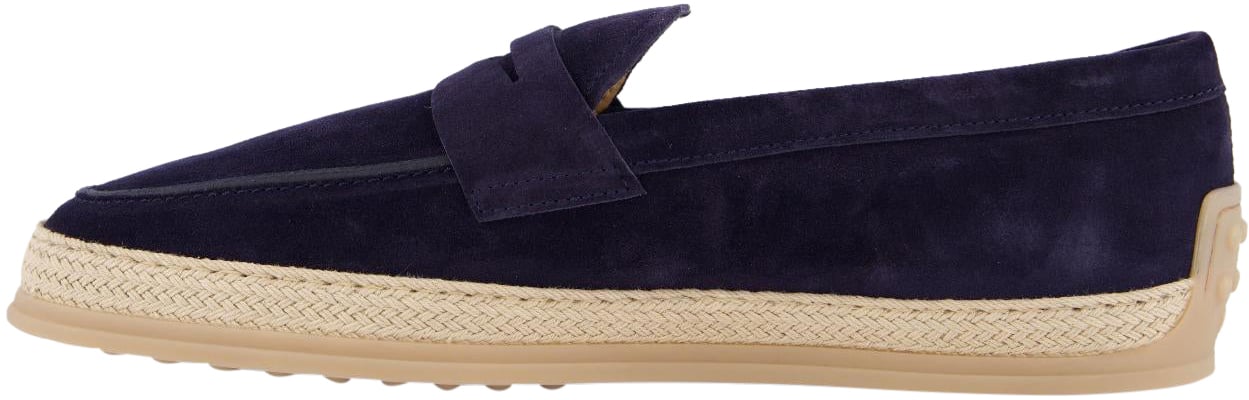 Tod's Heren Gomma Rafia Mocassin Blauw Blauw