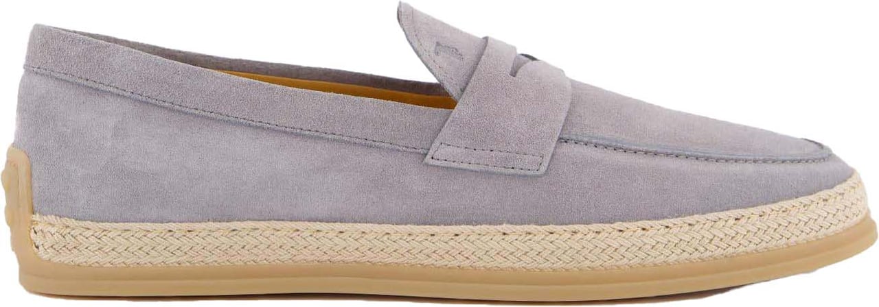 Tod's Heren Gomma Rafia Mocassin Grijs Grijs