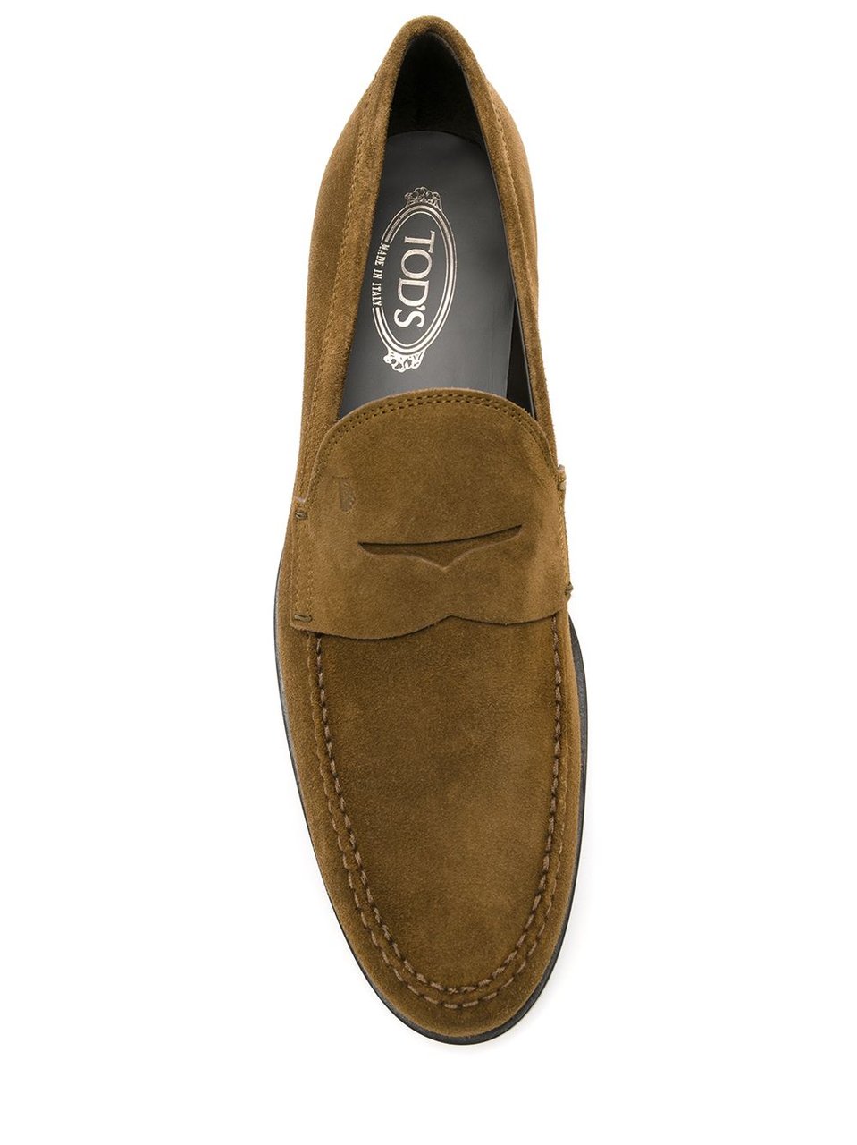 Tod's Suede Leather Loafers Zwart
