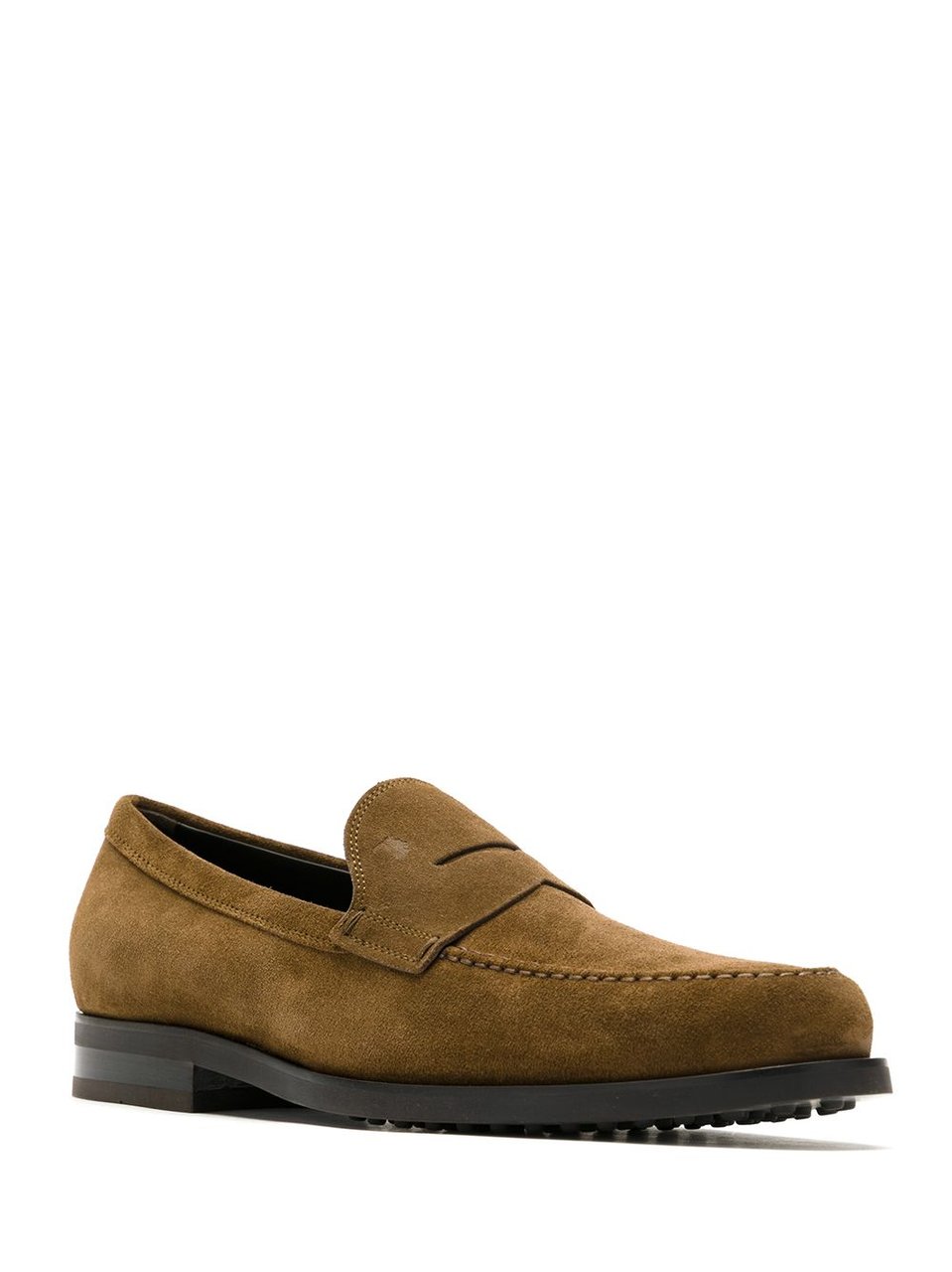 Tod's Suede Leather Loafers Zwart