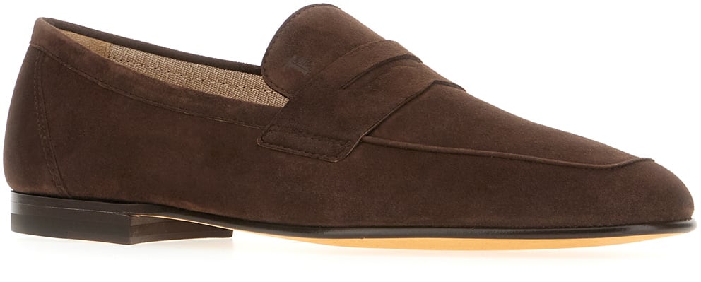 Tod's Tod's Chocolate suede loafers Bruin