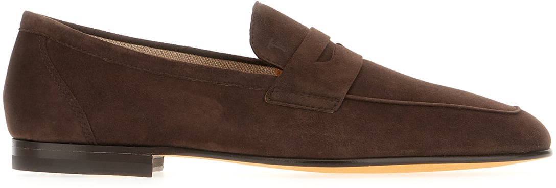 Tod's Tod's Chocolate suede loafers Bruin