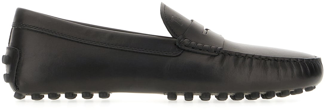 Tod's Tod's Black leather Gommino loafers Zwart