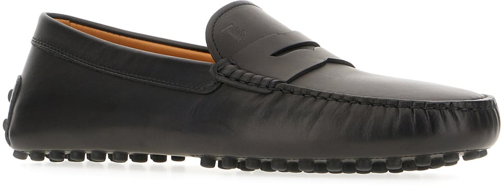Tod's Tod's Black leather Gommino loafers Zwart