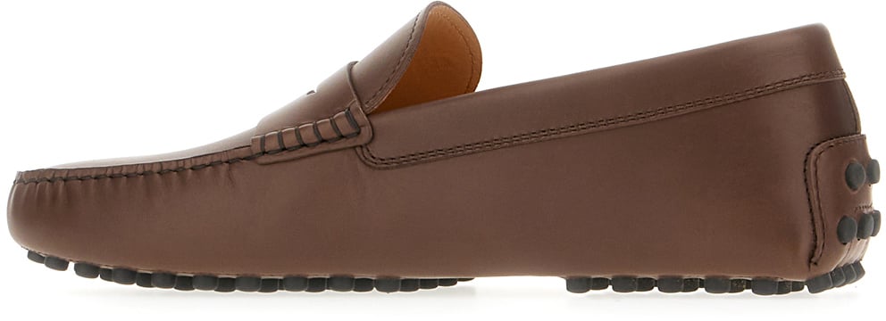 Tod's Tod's Chocolate leather Gommino loafers Bruin