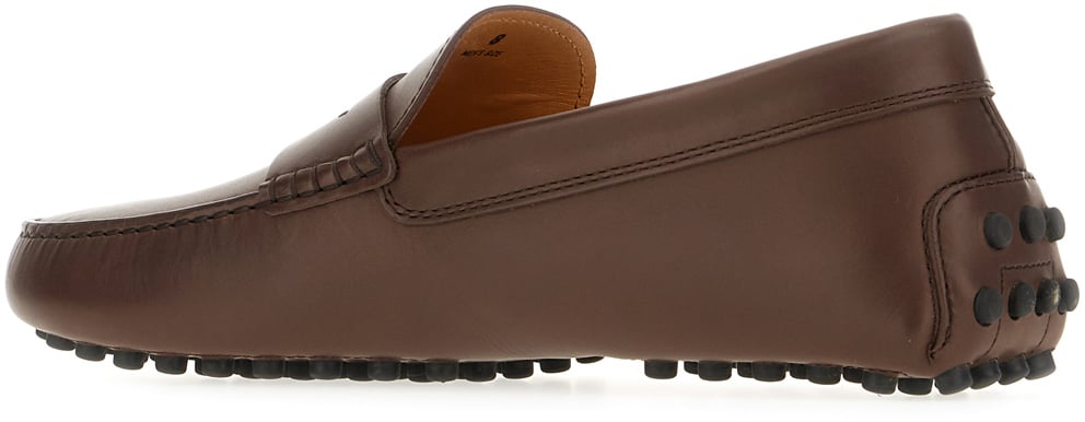 Tod's Tod's Chocolate leather Gommino loafers Bruin