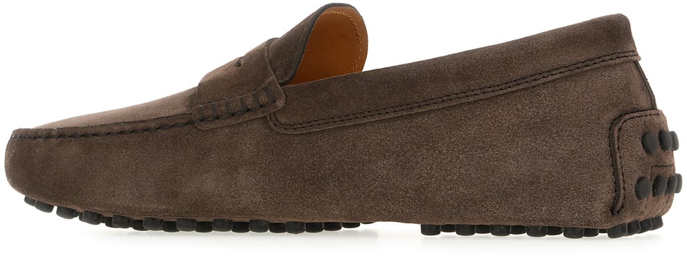 Tod's Tod's Chocolate suede Gommino loafers Bruin