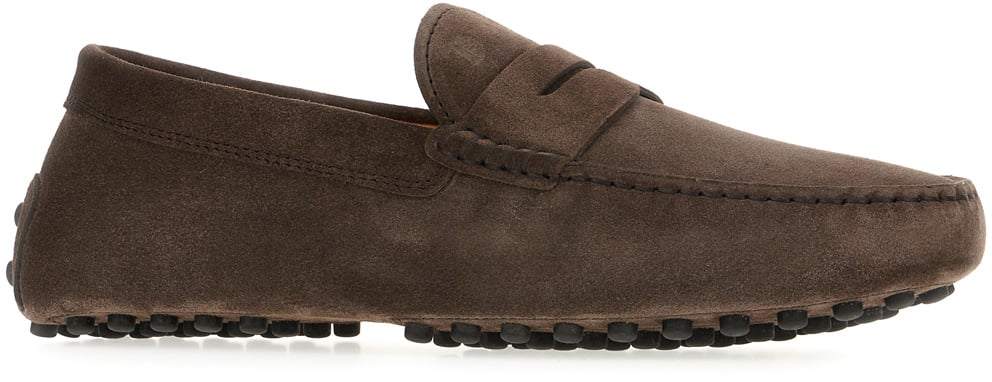Tod's Tod's Chocolate suede Gommino loafers Bruin