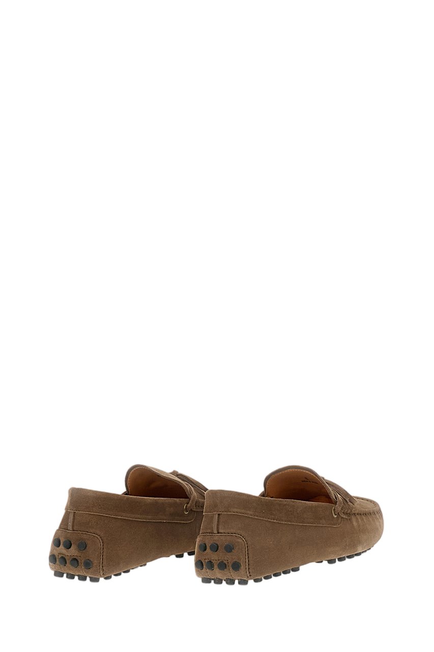 Tod's Brown Loafers with Rounded Toe Bruin