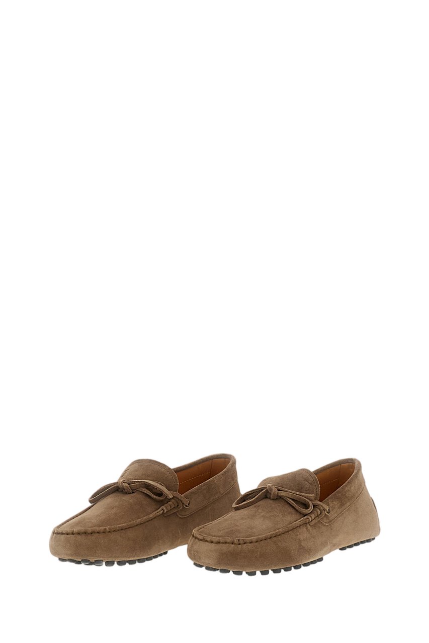 Tod's Brown Loafers with Rounded Toe Bruin