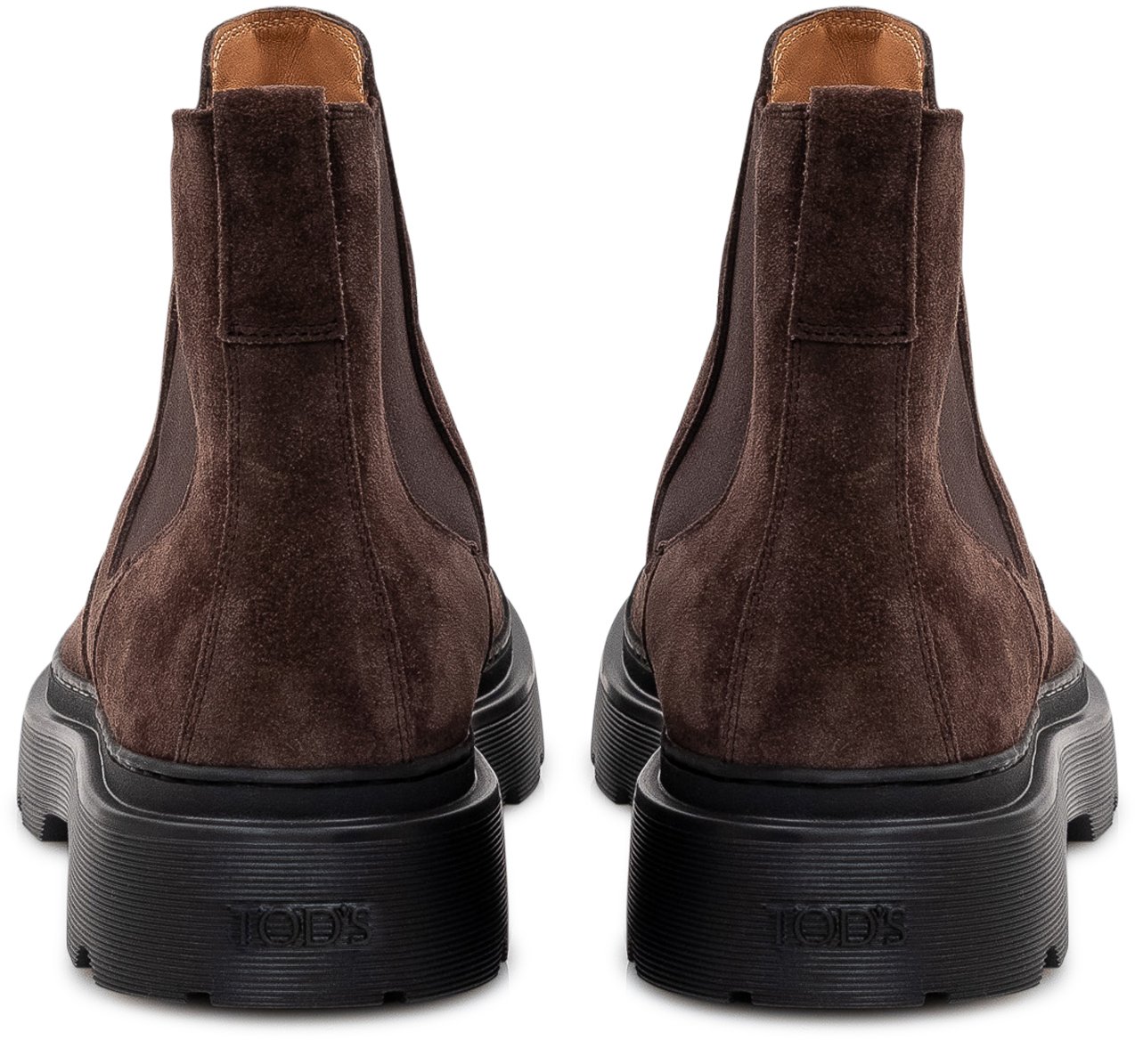 Tod's Stivaletto Chelsea in Pelle Scamosciata Bruin