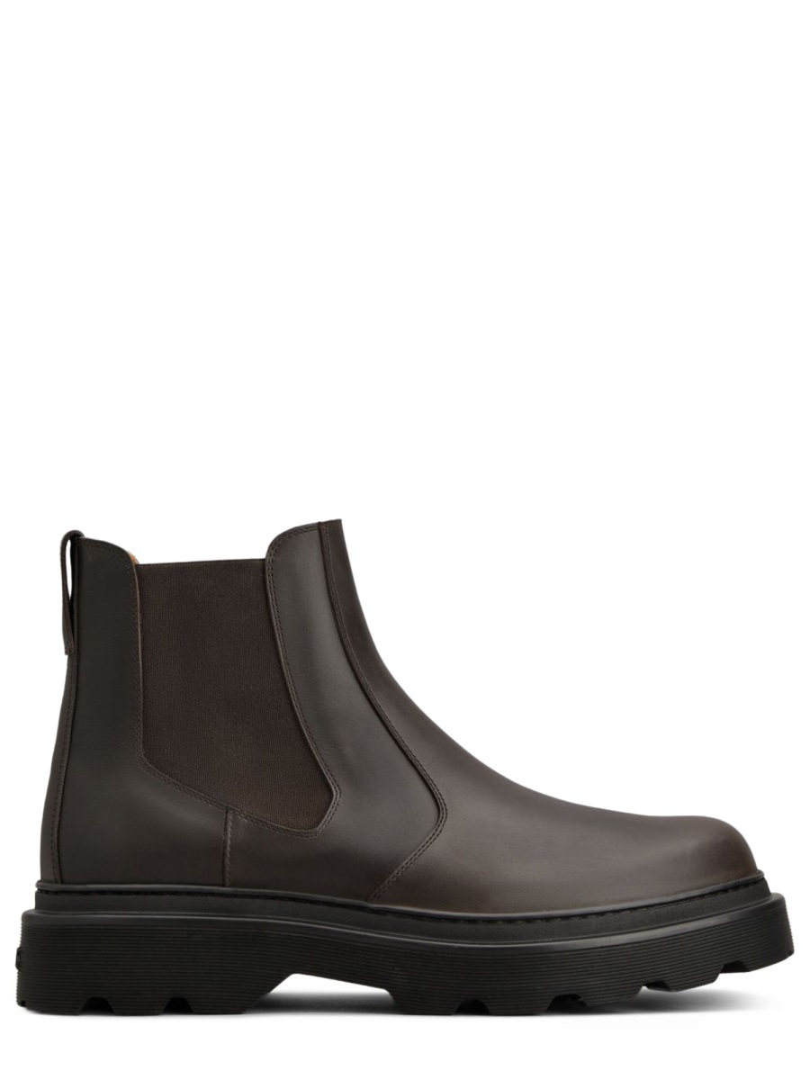 Tod's Black Chelsea Smooth Leather Boots Zwart