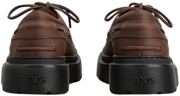 Tod's Flat Shoes Castagna Bruin