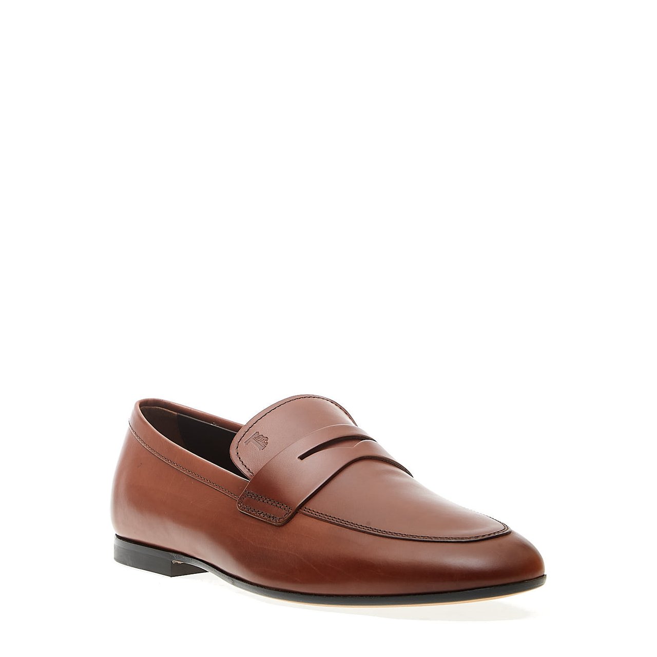 Tod's Mocassino Fondo Cuoio In Pelle Marrone Bruin