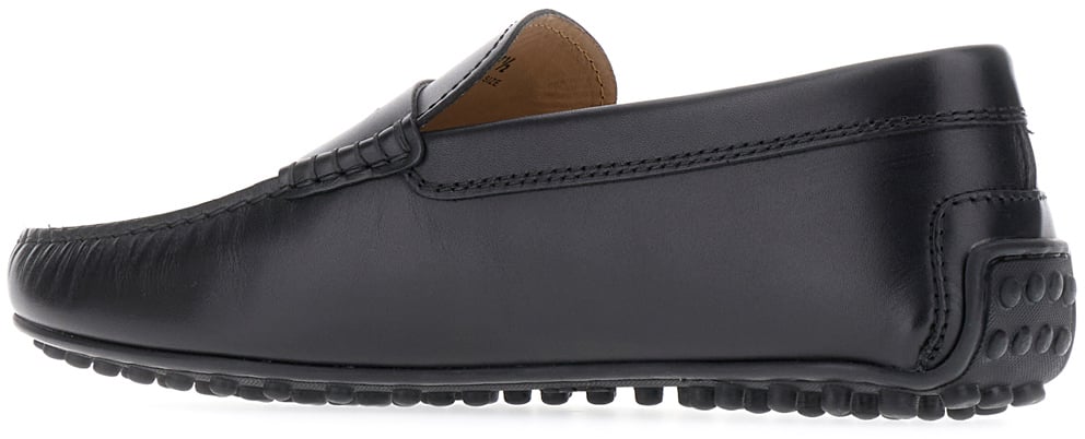 Tod's Tod's Black leather loafers Zwart