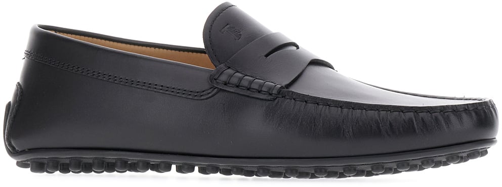 Tod's Tod's Black leather loafers Zwart
