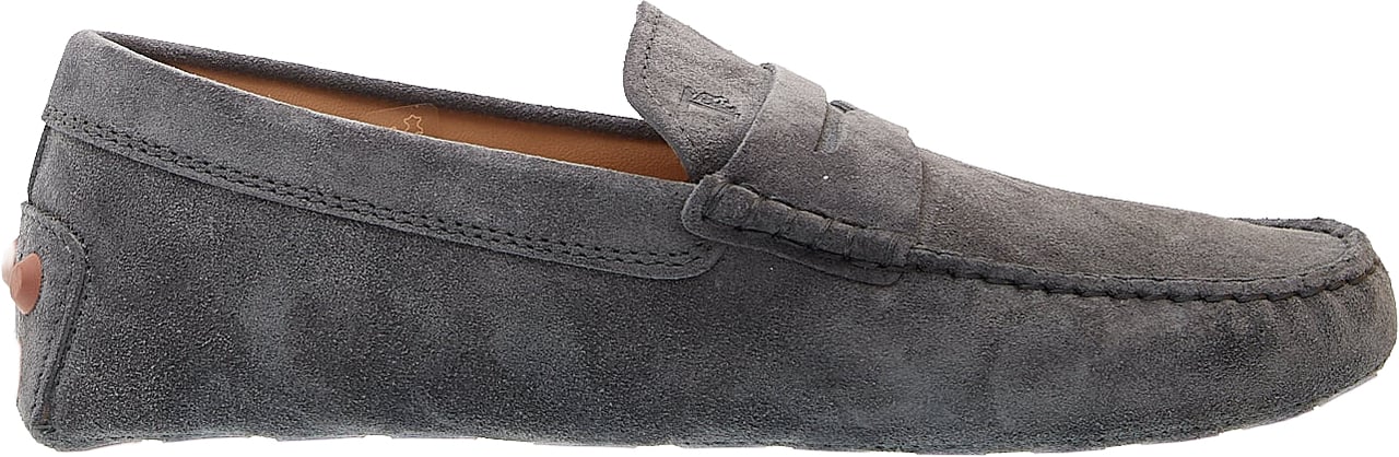 Tod's Mocassino Bubble In Camoscio Grigio Grijs